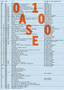 Copertina  Oase 100 : Karel Martens and the architecture of the journal