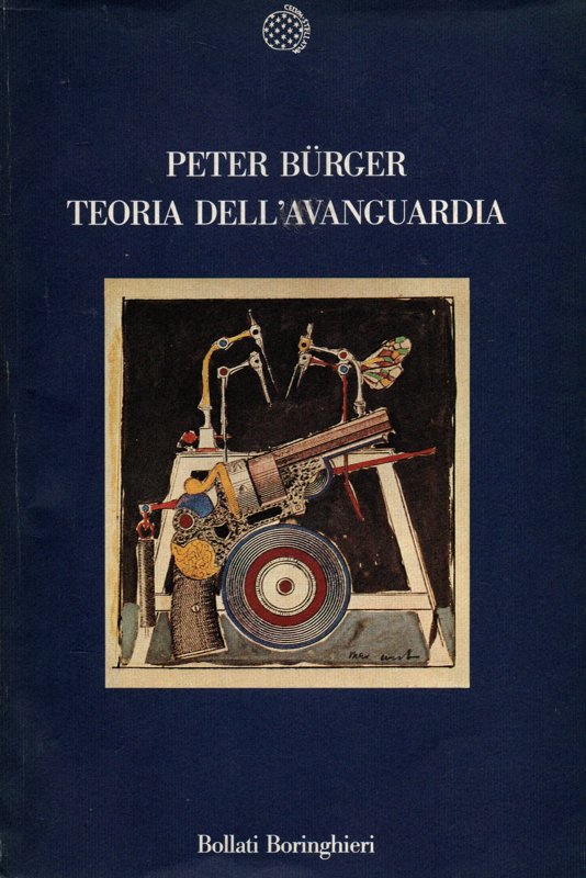 Copertina  Teoria dell'avanguardia