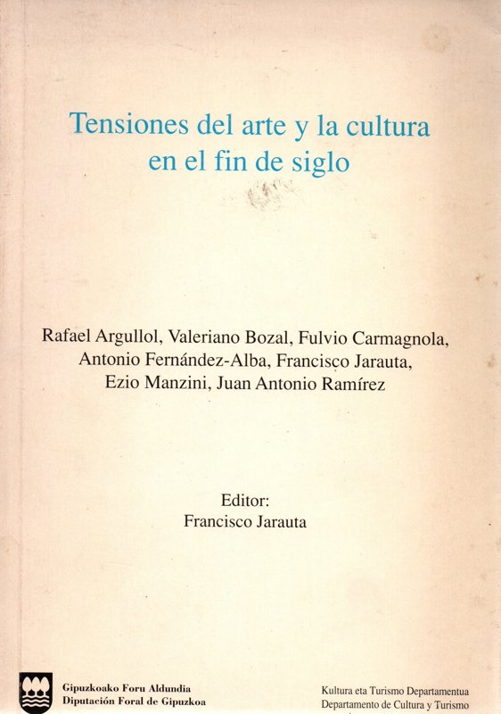 Copertina  Tensiones del arte y la cultura en el fin de siglo