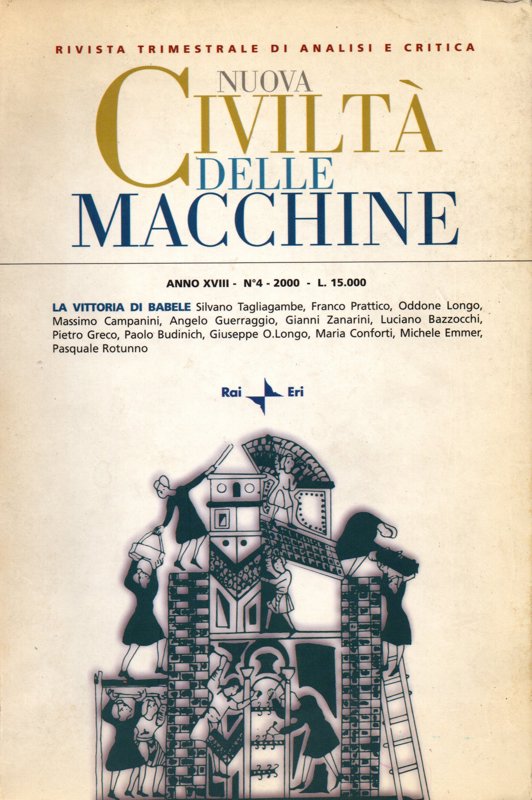 Copertina  La vittoria di Babele : dalla filosofia naturale alla separazione dei linguaggi